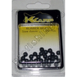 K-Karp  - Round Rubber Beads 6mm