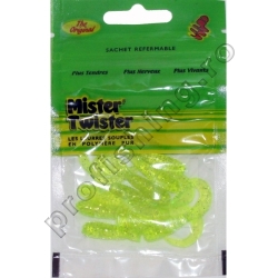 Mister Twister-Vierme Verde Glitter 5cm